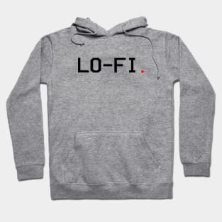 Lo-Fi logo black Hoodie